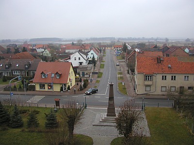 Blick aus dem Sandauer Kirchturm